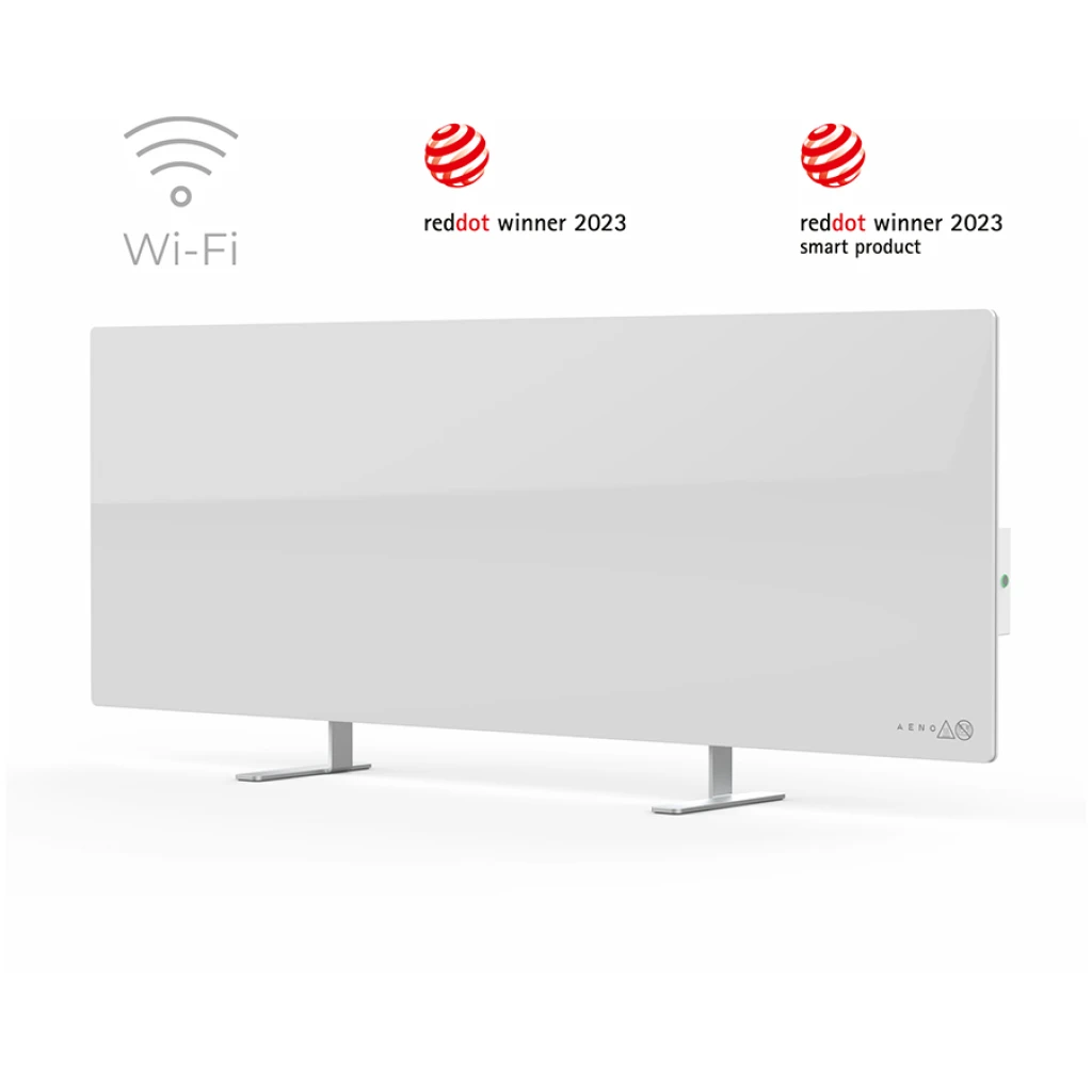 AENO Premium Eco Smart Heater 700W Tempered glass Infrared+convection heating type Plug type: Europe E/F - image 1
