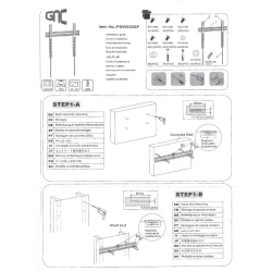 Zidni nosač GNC PSW530SF, 32-50", 30kg, VESA 400x400, super slim profile 18mm - thumbnail 3