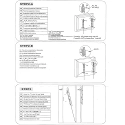 Zidni nosač GNC PSW530MT, 32"-65", 30kg, VESA 600x400, nagib 15, super slim profile 24mm - thumbnail 3