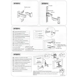 Zidni nosač GNC PSW763M, 32"-65", 25kg, VESA 400x400 - thumbnail 3