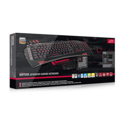 Tastatura SPEEDLINK VIRTUIS Advanced Gaming USB, black, US-lay, backlight, program., SL-6481-BK-US - thumbnail 2