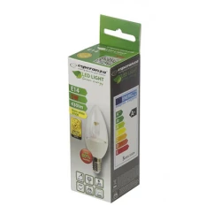 LED sijalica ESPERANZA, C37 LENS E14 5W, warm white, A+, 430 lm, ELL121 - thumbnail 1
