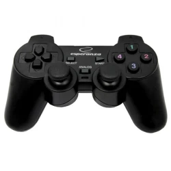 Game Pad ESPERANZA WARRIOR, vibration, PC, USB, black, EG102 - thumbnail 2