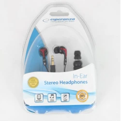 Slušalice ESPERANZA In-Ear, Ultra Strong BASS, black-red, EH123 - thumbnail 2