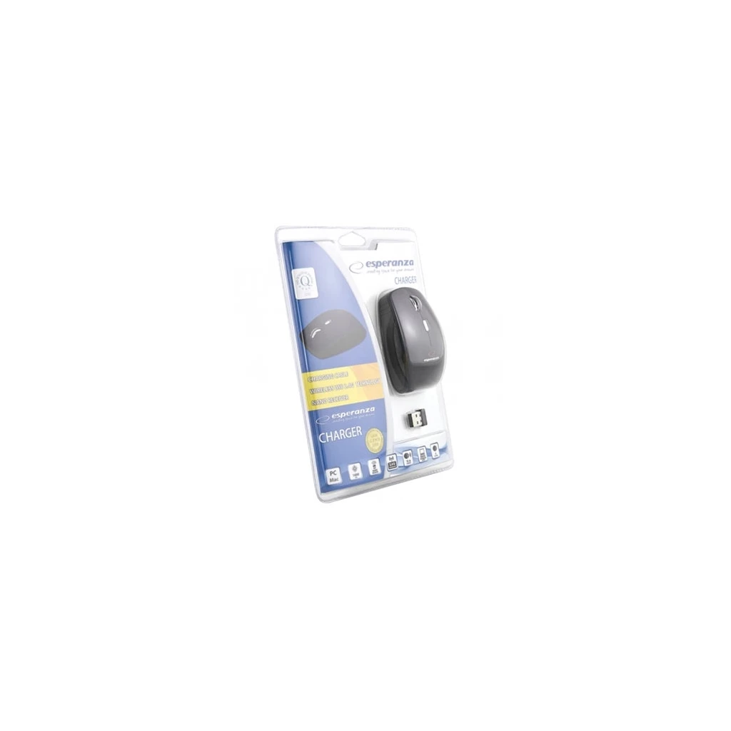 Miš Wireless ESPERANZA CHARGER 4D, Optical, 2,4GHz, 1600dpi, +kabal za punjenje, EM121K - image 1