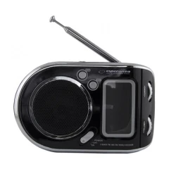 Digitalni radio + alarm + sat ESPERANZA PARROT BLACK, LCD Display, na baterije, ERB101K - thumbnail 2