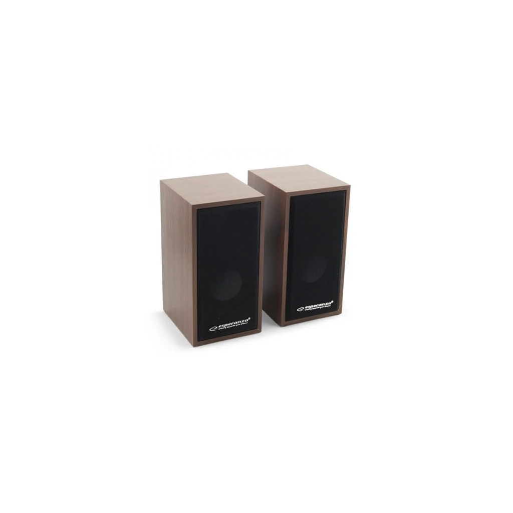 Zvučnici 2.0 ESPERANZA FOLK, 2x3W, 3.5mm, USB power, drvene kutije, EP122 - image 1