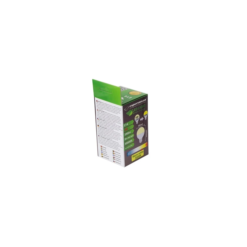 LED sijalica ESPERANZA, G45 E14 4W, warm white, ELL114 - image 1