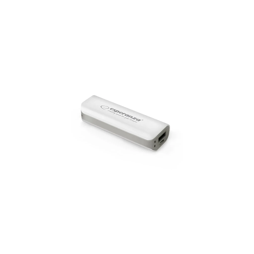 PowerBank ESPERANZA JOULE, 2200mAh, WHITE/GREY, EMP103WE - image 1