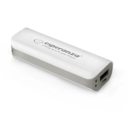 PowerBank ESPERANZA JOULE, 2200mAh, WHITE/GREY, EMP103WE - thumbnail 1