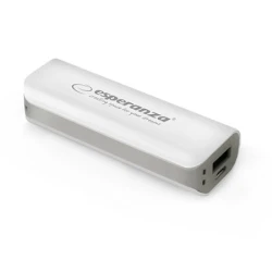 PowerBank ESPERANZA JOULE, 2200mAh, WHITE/GREY, EMP103WE - thumbnail 1