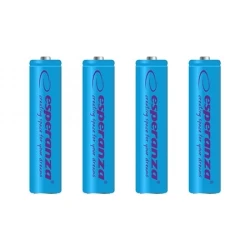 Punjive baterije ESPERANZA RECHARGEABLE Ni-MH AAA 1000MAH 4kom. blue, EZA102B - thumbnail 2