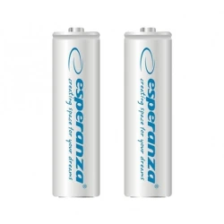 Punjive baterije ESPERANZA RECHARGEABLE Ni-MH  AA 2000MAH 2kom. white, EZA103W - thumbnail 2