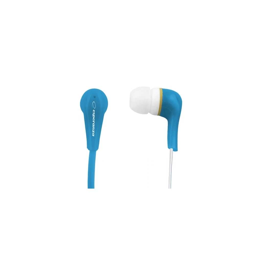 Slušalice ESPERANZA LOLLIPOP In-Ear, Noise dampening + Amplified BASS, blue, EH146B - image 1