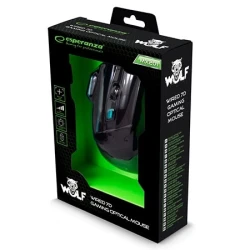 Miš ESPERANZA GAMING WOLF 7D MX201, blue, 2400dpi, double-click, ergonomic, EGM201B - thumbnail 1