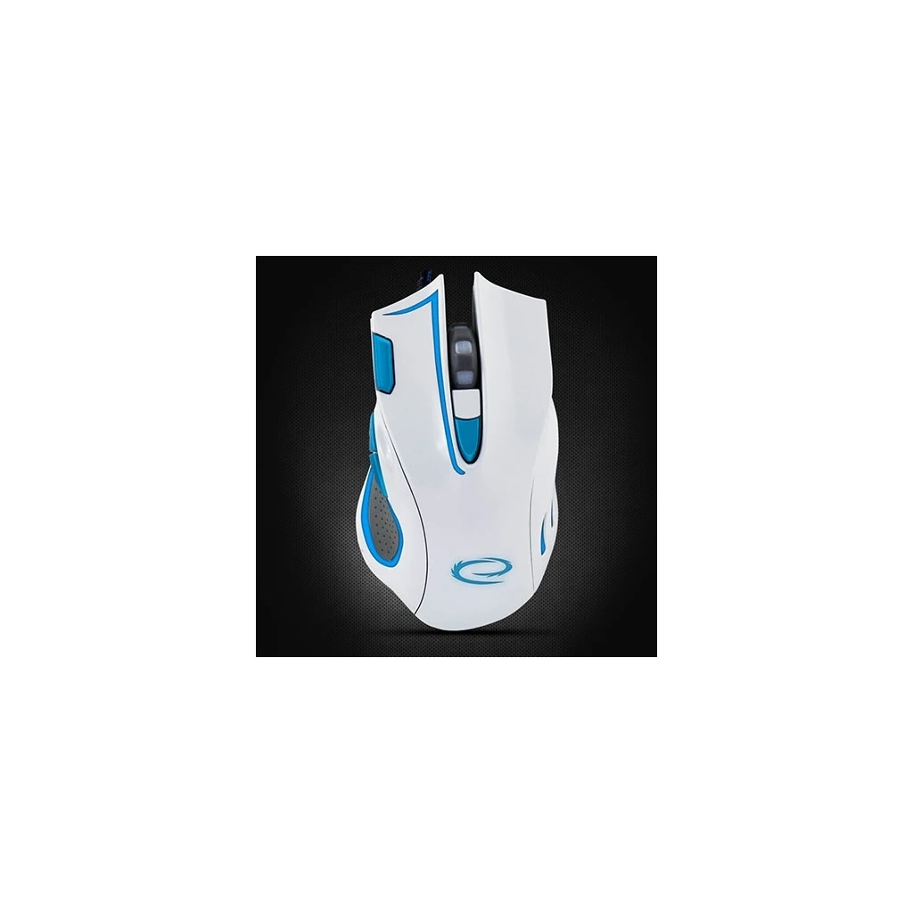 Miš ESPERANZA GAMING HAWK 7D MX401, WHITE-BLUE, 2400dpi, double-click, ergonomic, EGM401WB - image 1