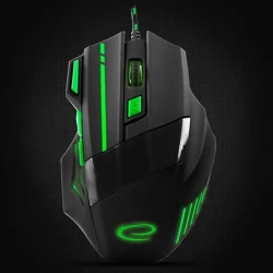 Miš ESPERANZA GAMING WOLF 7D MX201, green, 2400dpi, double-click, ergonomic, EGM201G - thumbnail 3