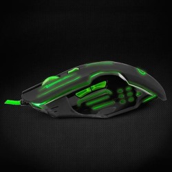 Miš ESPERANZA GAMING APACHE 6D MX403, GREEN, 2400dpi, ergonomic, EGM403G - thumbnail 2