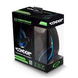 Slušalice sa mikrofonom GAMING ESPERANZA CONDOR EGH300B, blue, volume control - thumbnail 2