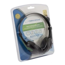 Slušalica sa mikrofonom ESPERANZA ROOSTER, volume control, green, EH158G - thumbnail 2