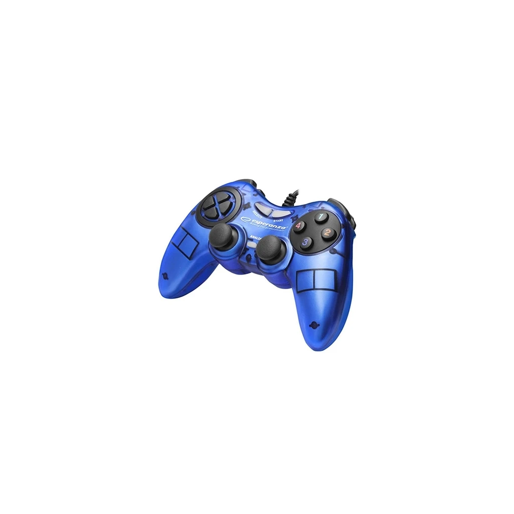 Game Pad ESPERANZA FIGHTER, vibration, PC, USB, blue, EGG105B - image 1