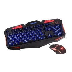 Tastatura i miš gaming ESPERANZA SHELTER, USB, multicolor illuminated, multimedia, US layout, EGK3000 - thumbnail 3