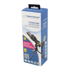 Mikrofon ESPERANZA STUDIO PRO, tripod, Crystal clear sound, EH182 - thumbnail 2