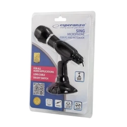 Mikrofon ESPERANZA SING, Crystal clear sound, EH180 - thumbnail 3