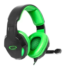 Slušalice sa mikrofonom ESPERANZA COBRA, gaming, green,, volume control, EGH350G - thumbnail 3