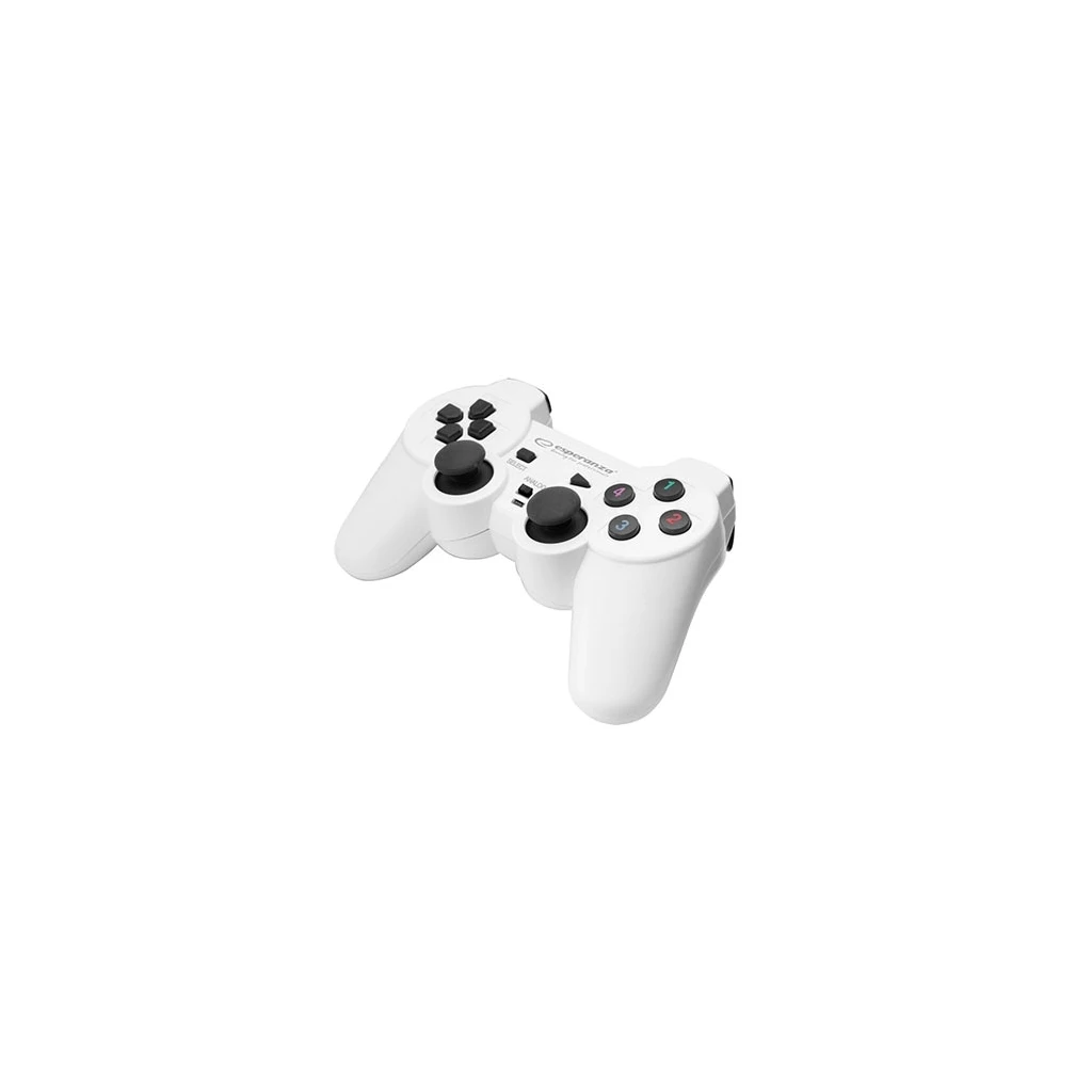 Game Pad ESPERANZA WARRIOR, vibration, PC, USB, black/white, EGG102W - image 1