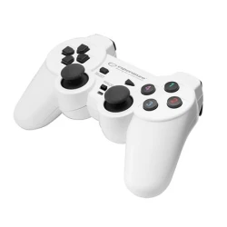 Game Pad ESPERANZA WARRIOR, vibration, PC, USB, black/white, EGG102W - thumbnail 1