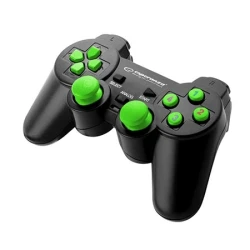 Game Pad ESPERANZA WARRIOR, vibration, PC, USB, black/green, EGG102G - thumbnail 2