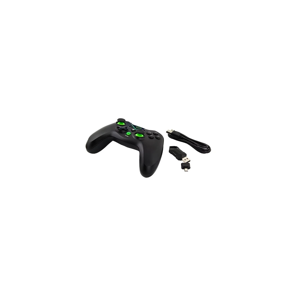 Game Pad ESPERANZA MAJOR, wireless 2.4GHz, USB, vibration, PC/PS3/XBOX ONE/ANDROID, black, EGG112K - image 1