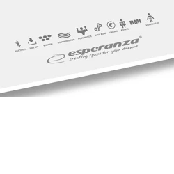 Kućna vaga ESPERANZA 8in1 bluetooth scale BESTFIT white, EBS016W - thumbnail 2