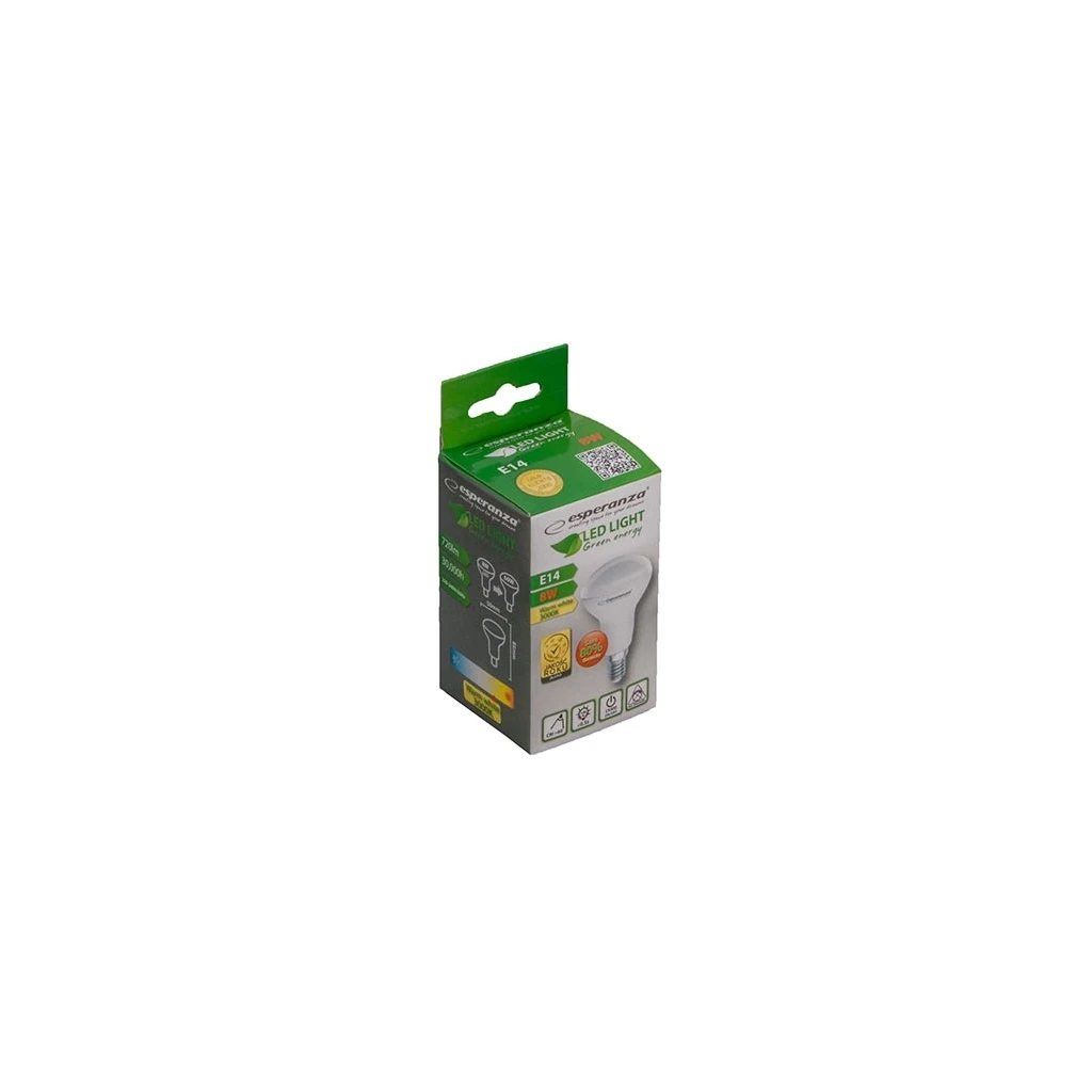 LED sijalica ESPERANZA, R50 E14 8W, warm white, A+, 720 lm, ELL162 - image 1