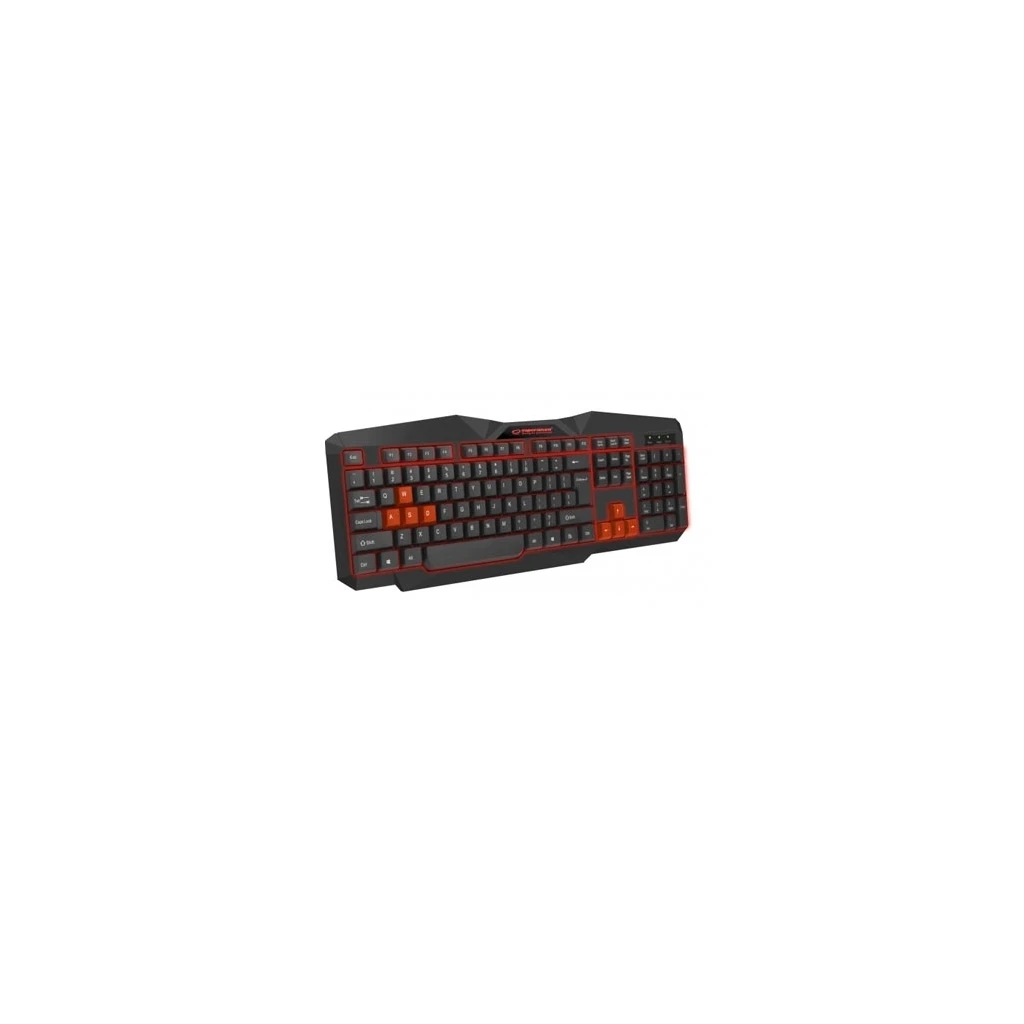Tastatura gaming ESPERANZA TIRIONS, USB, illuminated, red, US layout, EGK201R - image 1