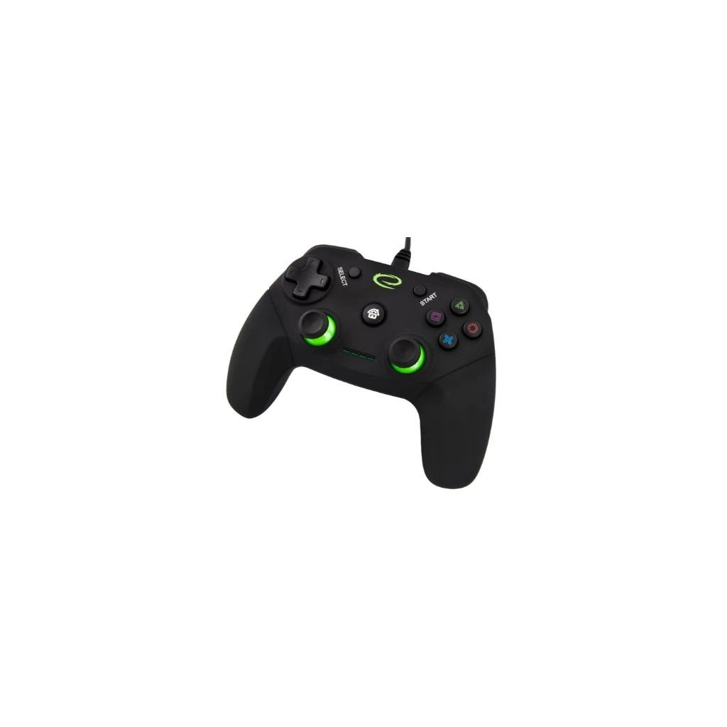 Game Pad ESPERANZA VANQUISHER, USB, vibration, PC/PS3, black, EGG110K - image 1