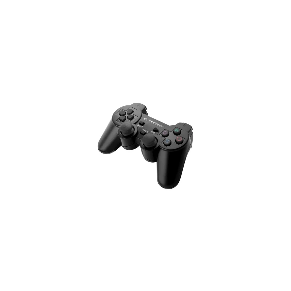 Game Pad ESPERANZA TROOPER, vibration, PS3/PC, USB, black, EGG107K - image 1