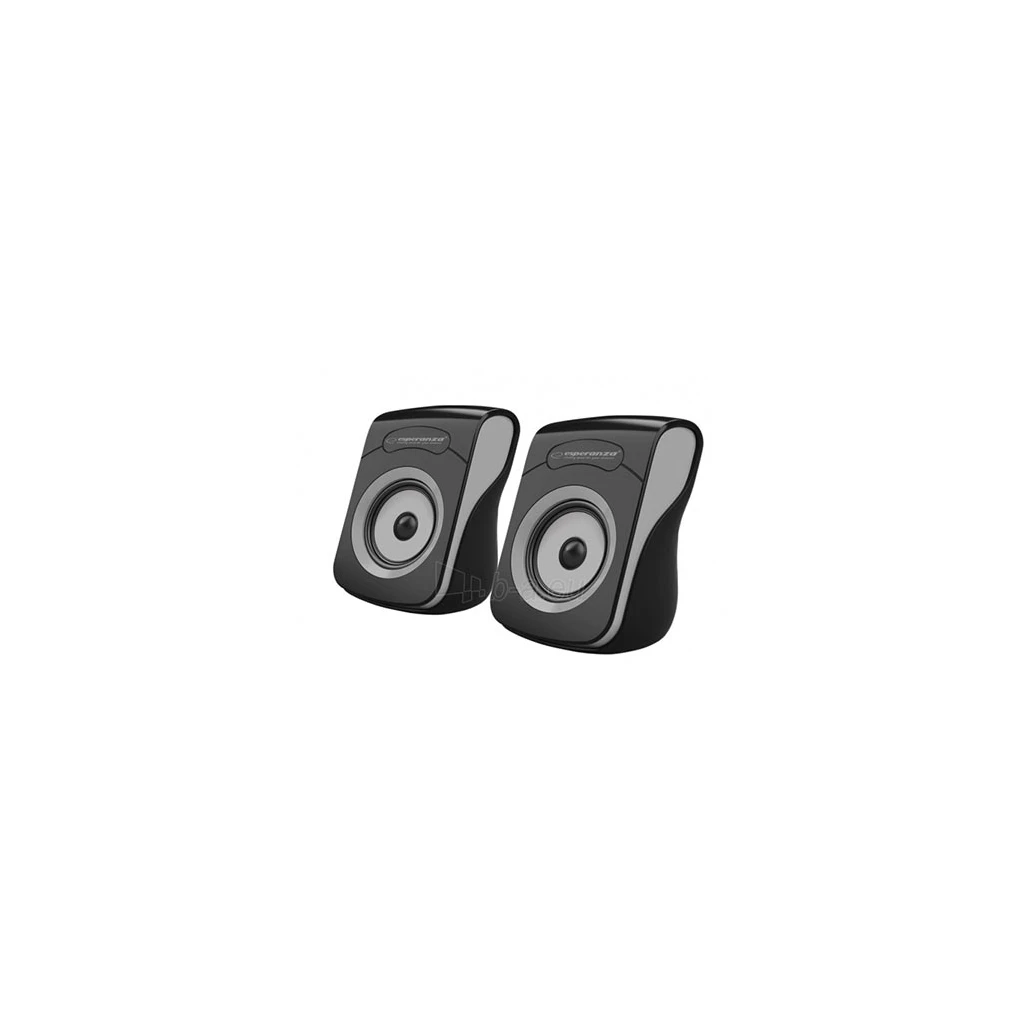 Zvučnici 2.0 ESPERANZA FLAMENCO, 2x3W, 3.5mm, USB power, BLACK/GREY, EP140KE - image 1