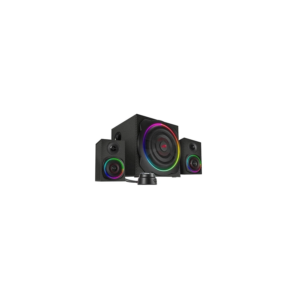 Zvučnici 2.1  SPEEDLINK GRAVITY CARBON RGB 2.1 Subwoofer System, black, SL-830100-BK - image 1