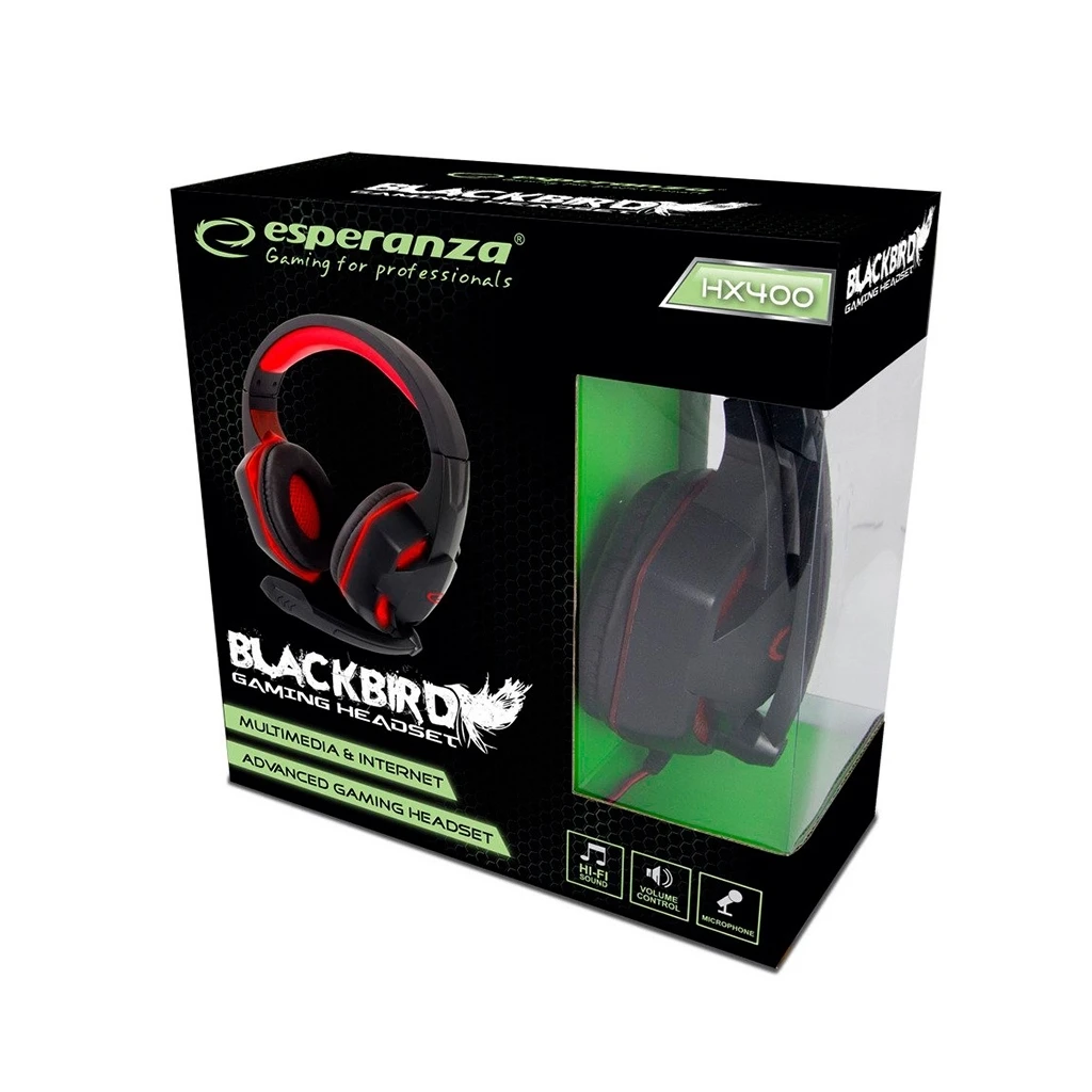 Slušalice sa mikrofonom ESPERANZA BLACKBIRD, gaming, EGH400 - image 1