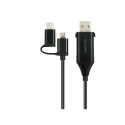 USB kabl 4u1 SPEEDLINK 4-in-1 USB-C Adapter Cable, OTG, 1m HQ, SL-180022-BK - thumbnail 1