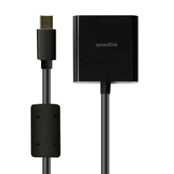 Mini DisplayPort adapter SPEEDLINK, Mini DisplayPort to VGA Adapter HQ, SL-170011-BK - thumbnail 1