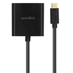 USB adapter kabl Type-C  to VGA, SPEEDLINK USB-C to VGA Adapter HQ, SL-180018-BK - thumbnail 2