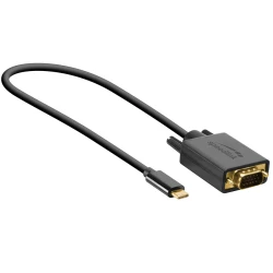 USB adapter kabl Type-C  to VGA, SPEEDLINK USB-C to VGA cable, 1,8m HQ, SL-180029-BK - thumbnail 1