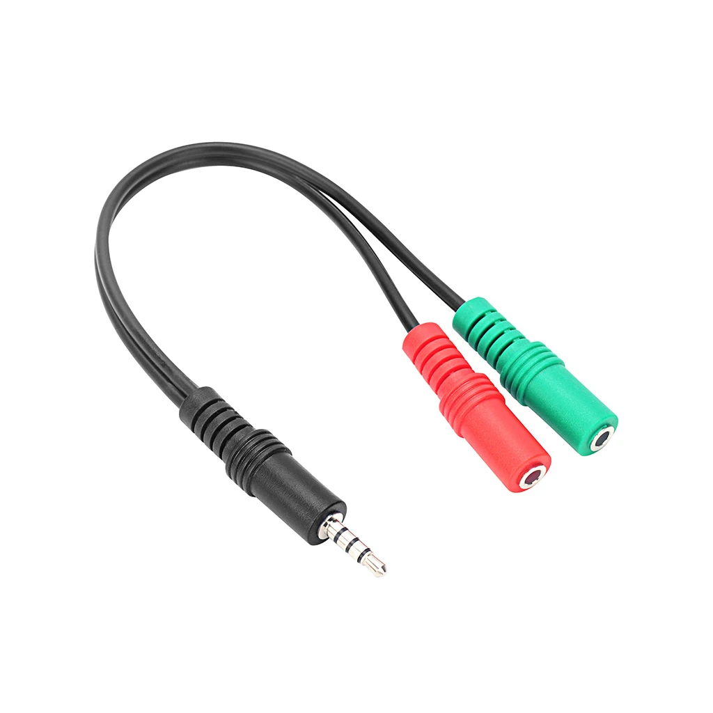 SPEEDLINK TRAX audio adapter za slušalice male 3,5mm 4-pin to female 2x3,5mm 3-pin, PS5/PS4/Xbox Series X/S, SL-450103-BK - image 1