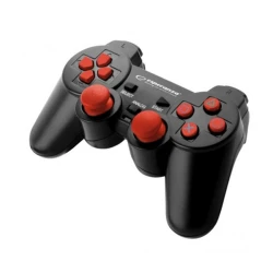 Game Pad ESPERANZA CORSAIR, vibration, PS2/PS3/PC, USB, black/red, EGG106R - thumbnail 1