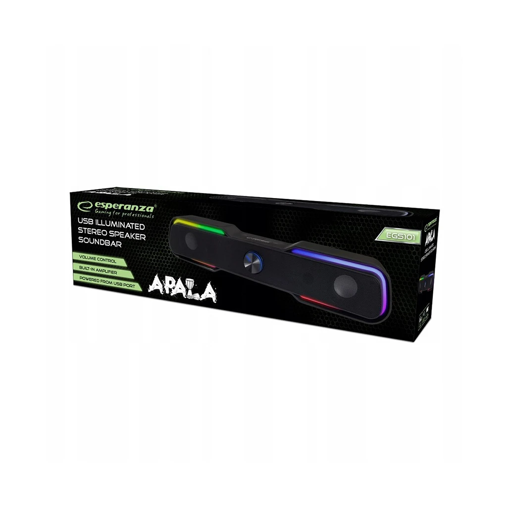 Zvučnici 2.0 ESPERANZA USB, RAINBOW APALA, EGS101 - image 1