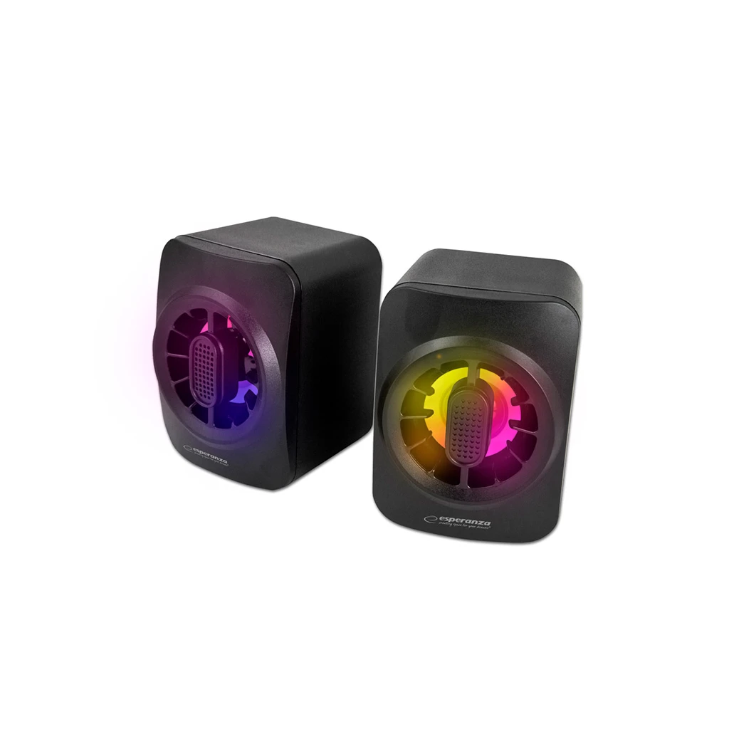 Zvučnici 2.0 ESPERANZA USB SPEAKERS 2.0 LED RAINBOW SAKARA EGS104 - image 1