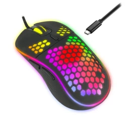 Miš ESPERANZA GAMING 6D RGB ANTEROS Type-C USB-C, EGM305 - thumbnail 2